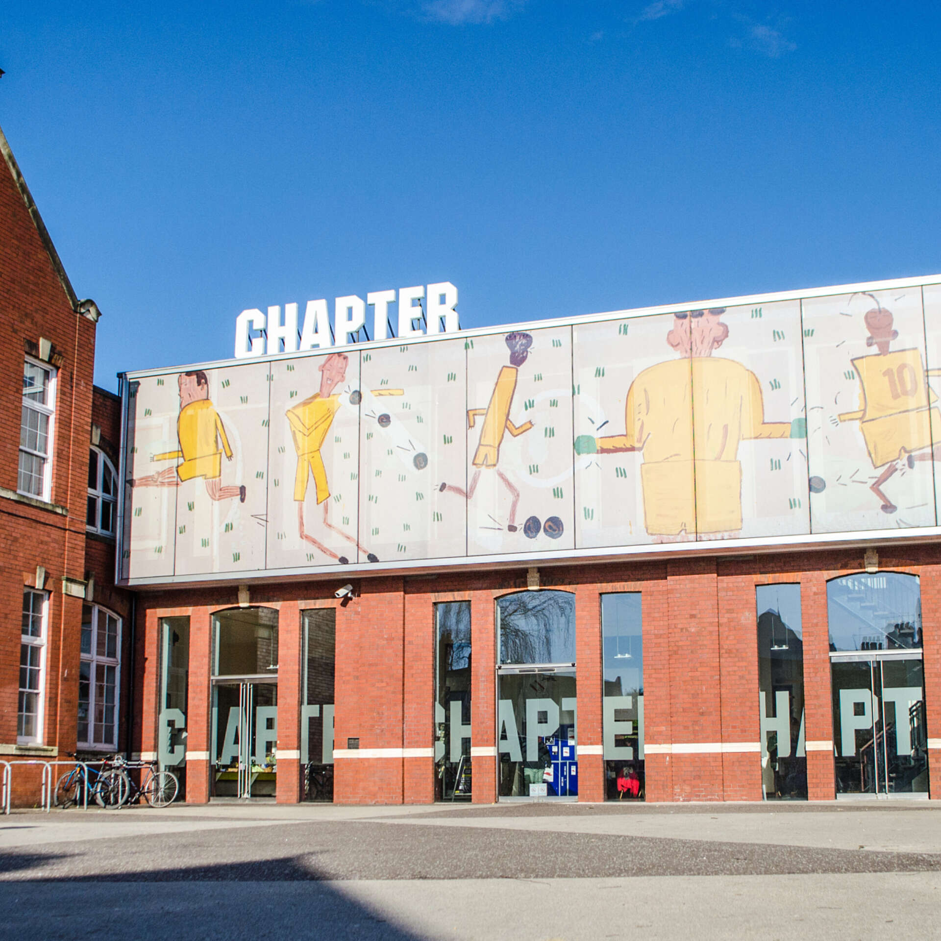 The main entrance of Chapter in the distance.